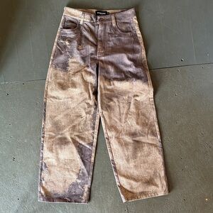 No Faith Studios distressed jeans